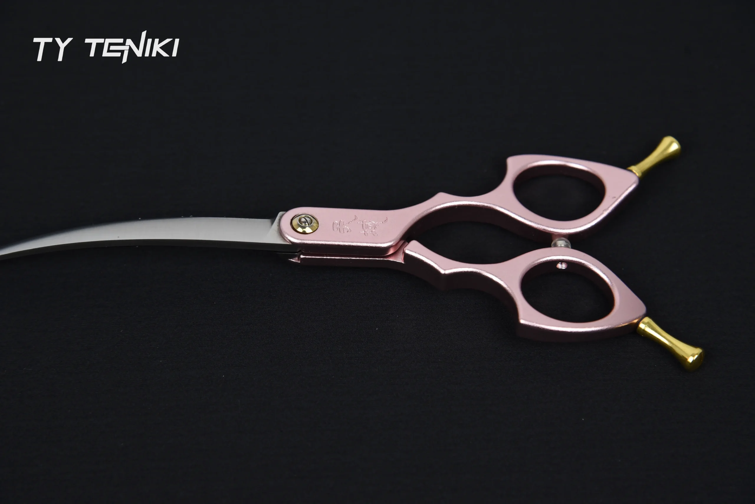 BS-65 Colorful 6.5" VG10 Curved Grooming Scissor for Asian Fusion Detailing - Image 2