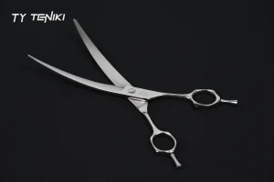 BS-75 High-Gloss 7.5" VG10 30-Degree Curved Grooming Scissor for Large Breeds